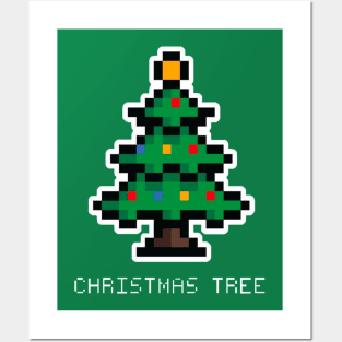 Christmast tree 8bit Posters and Art